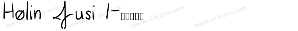 Holin Jusi 1字体转换